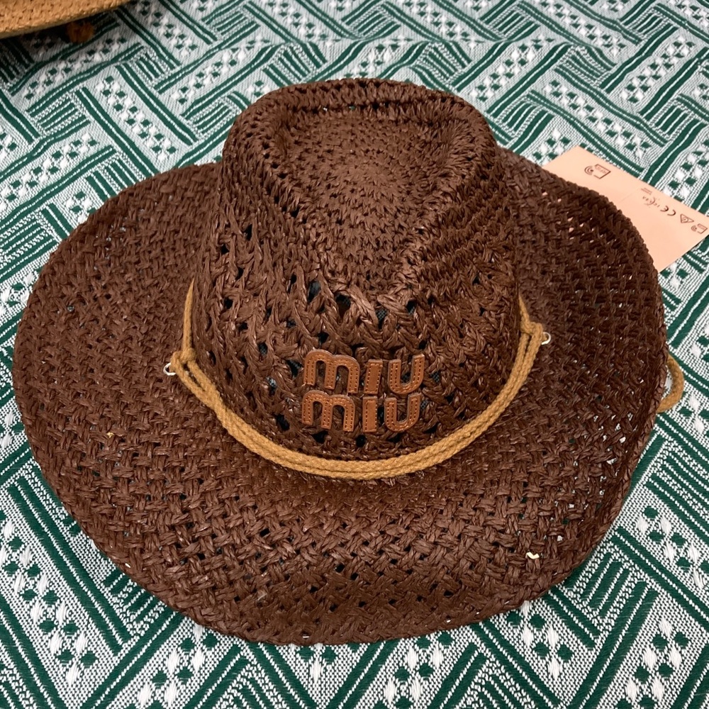 MiuMiu Woven Straw Hat